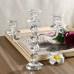 3 Arms Crystal Candelabra Pillar Candle Holder Centerpiece Candlestick Wedding 756910825973  152880110492